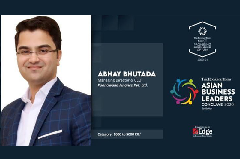 The Economic Times Most promising Business Leader of Asia at the Asian Business Leaders Conclave 2020 – Abhay Bhutada