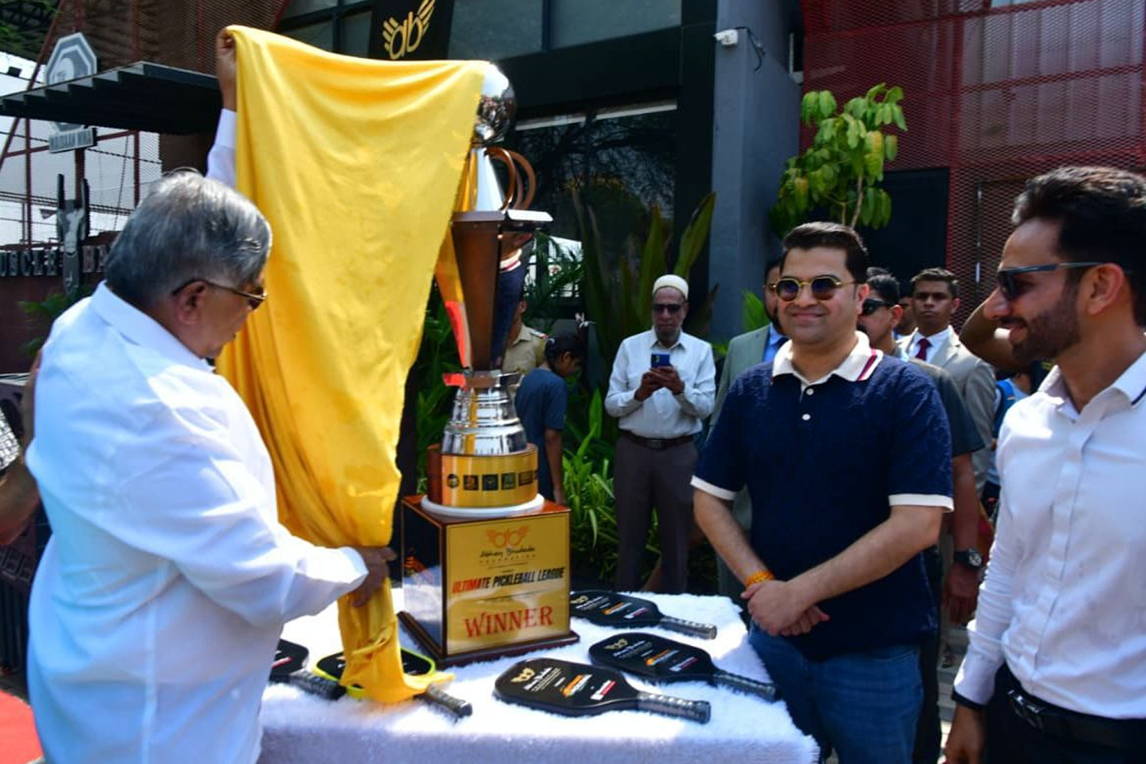 ca-abhay-bhutada-and-honorable-minister-chandrakant-(dada)-patil-unveiling-the-trophy-of-the-ultimate-pickleball-league